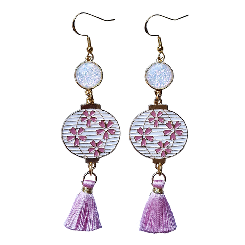 Cherry Blossom Lantern Earrings