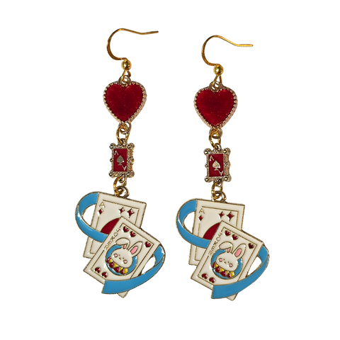 Queen of Hearts ❤ Enamel Earrings