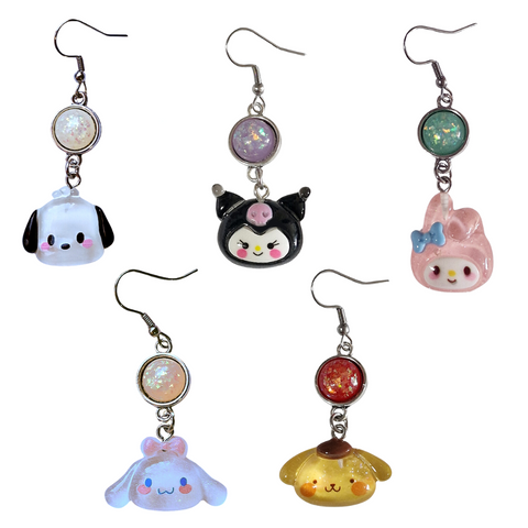 Sanrio-style Character Earrings