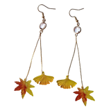 Gingko and Maple Leaf Earrings