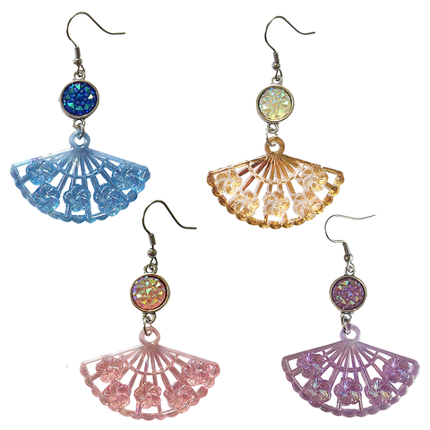 Floral Fan Earrings