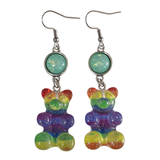 Rainbow Gummy Bear Earrings