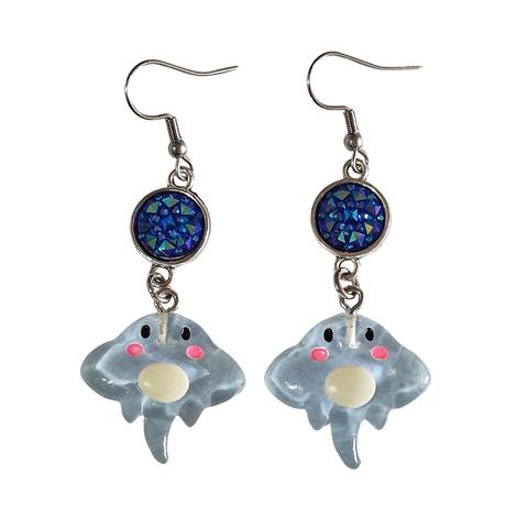 Kawaii Manta Ray Earrings