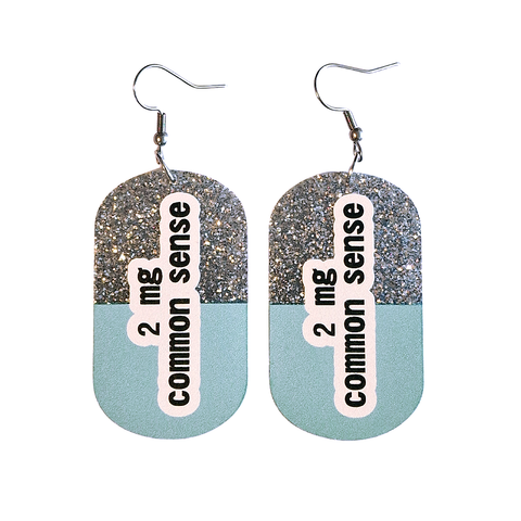 2mg Common Sense Pill Earrings