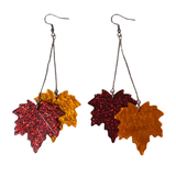 Autumnal Leaves Dangle Earrings
