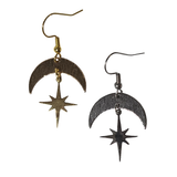 Crescent Moon & Star Earrings