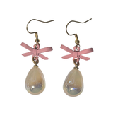 Bow & Teardrop Earrings - Cheeky Trendy