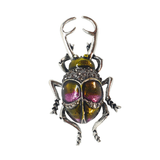 Metallic Beetle Brooch - cheeky-trendy