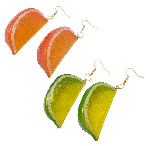 Juicy! Chunky Fruit Slice Earrings
