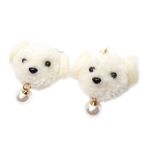Fluffy Puppy Earrings