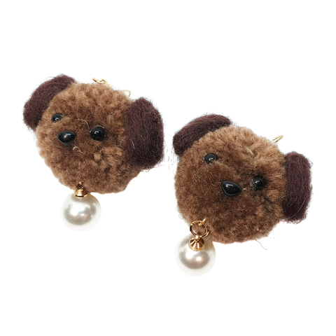 Fluffy Puppy Earrings