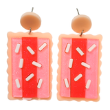 Pink Pop Tart Acrylic Earrings