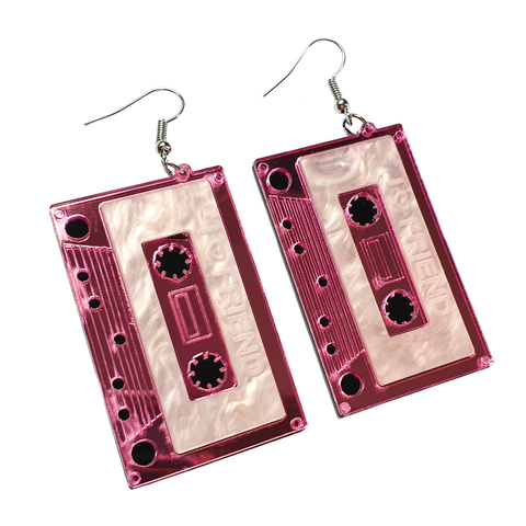 80's Appreciation - Cassette Tape Acrylic Earrings