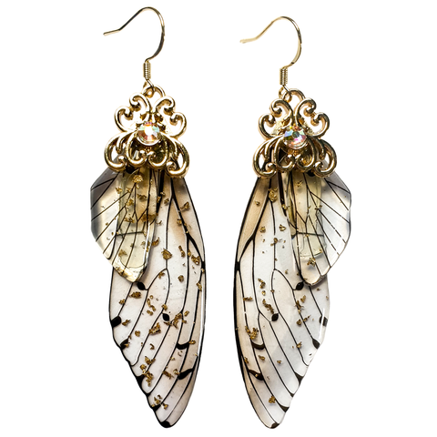 Dainty Butterfly Wing Earrings