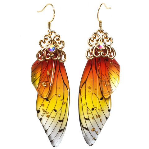 Dainty Butterfly Wing Earrings