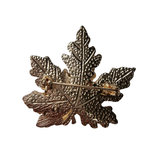 Layered Maple Leaf Brooch