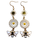 Bee and Daisy Earrings