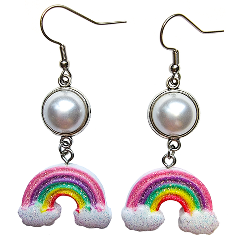 Dreamy Pastel Rainbow Earrings