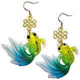 Swishy Goldfish Earrings