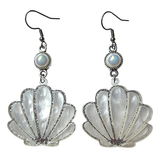 Pearlescent Mermaid Shell Earrings
