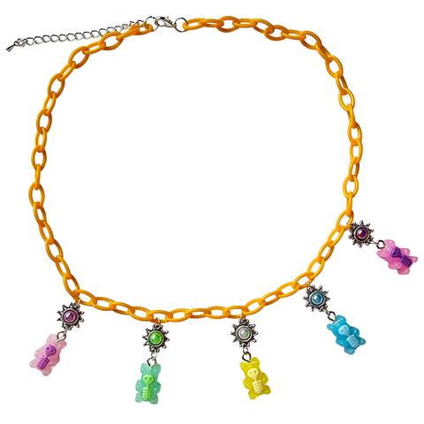 Electrified ⚡ Gummy Bear Charm Necklace