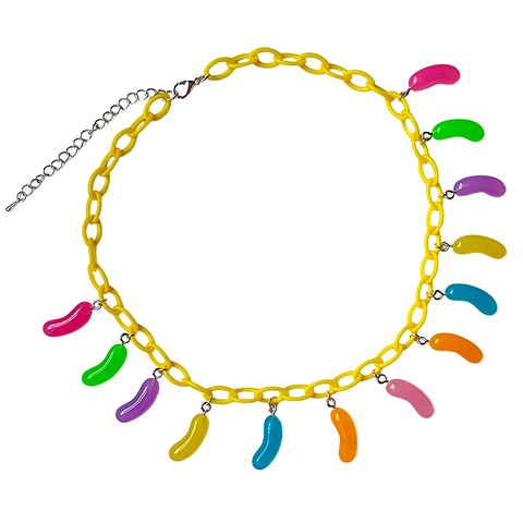 Jelly Bean Charm Necklace