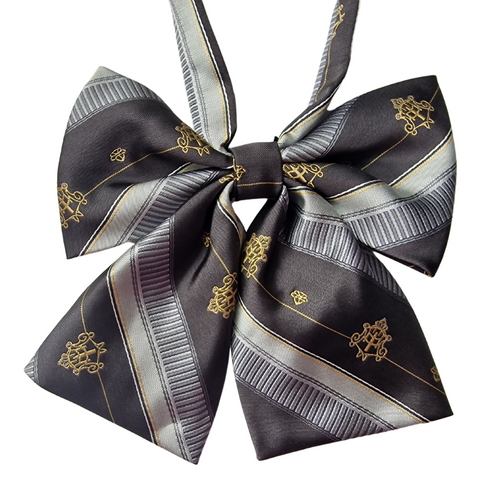 Black Crest Necktie Bow