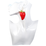 Chunky Strawberry Earrings - cheeky-trendy